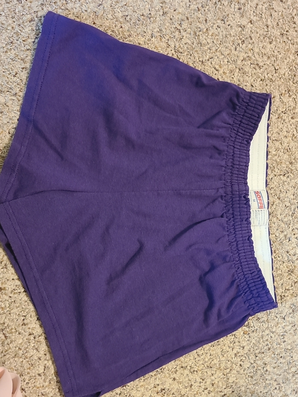 Soffe Purple Athletic Cotton Blend Shorts